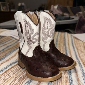 Roper Ostrich Skin Boots size 5